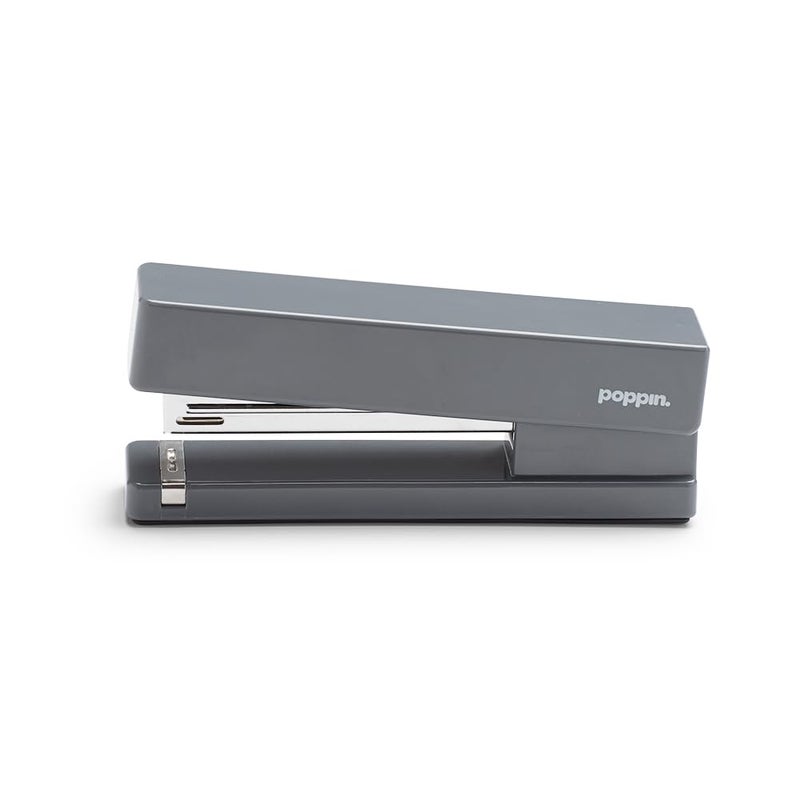 Poppin Stapler - The Original Modern Desk Stapler, Office Supplies, Office Desk Accessories, Lacquer Design, Solid Steel Anvil, Multiple Colors Available (Dark Gray) - Image 2